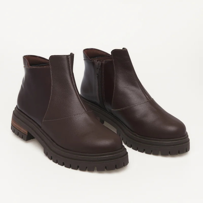 Madison Combat Boot - Coffee