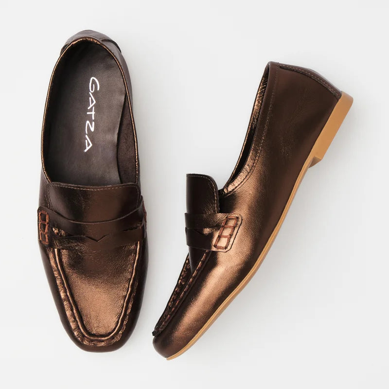Classic Leather Loafer - Bronze