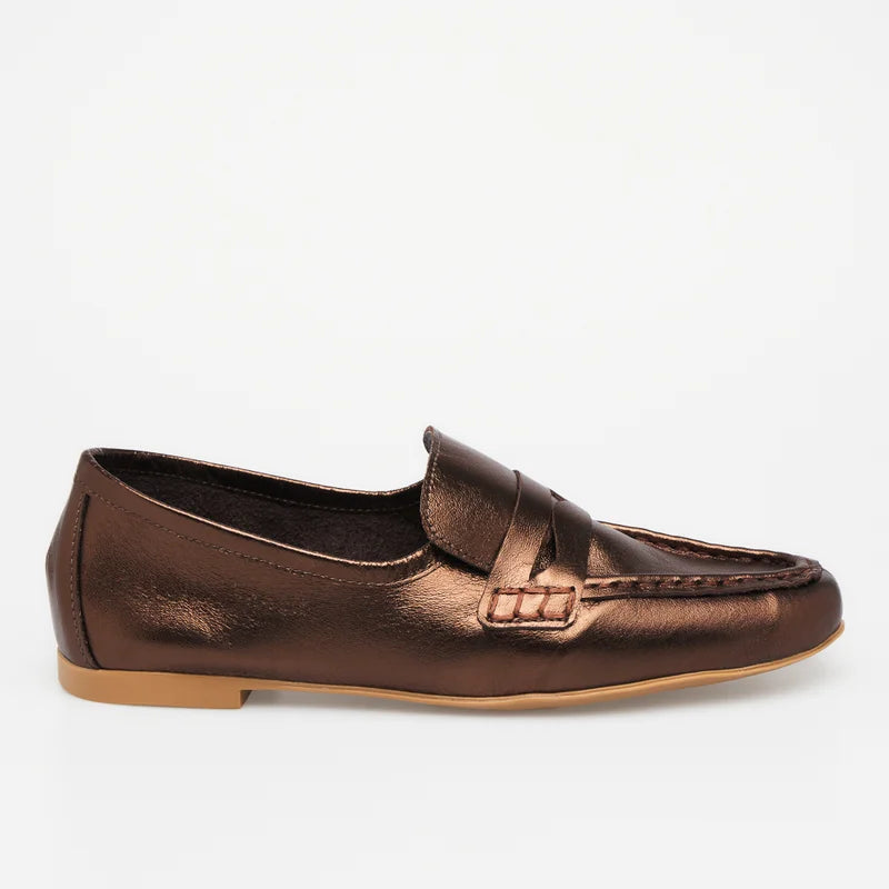 Classic Leather Loafer - Bronze