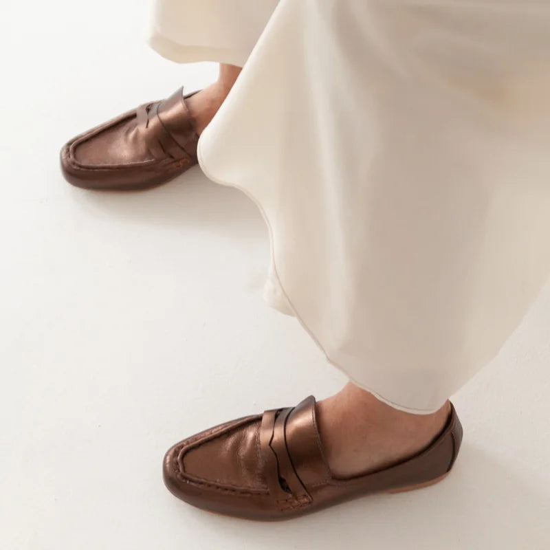 Classic Leather Loafer - Bronze