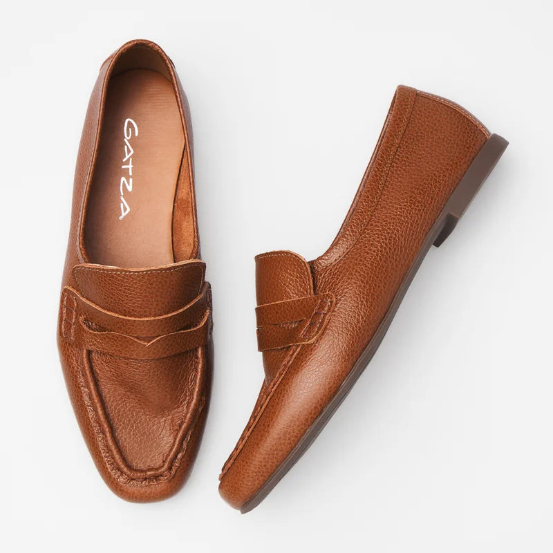 Classic Leather Loafer - Caramel