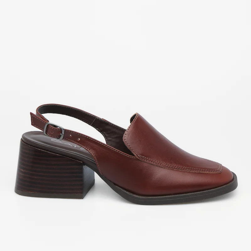 Luana Leather Loafer - Burgundy