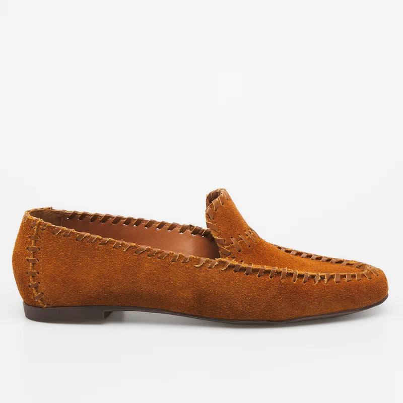 Stitch Loafer - Caramel