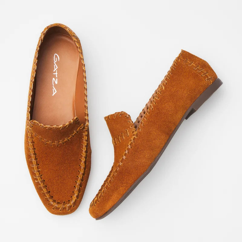 Stitch Loafer - Caramel