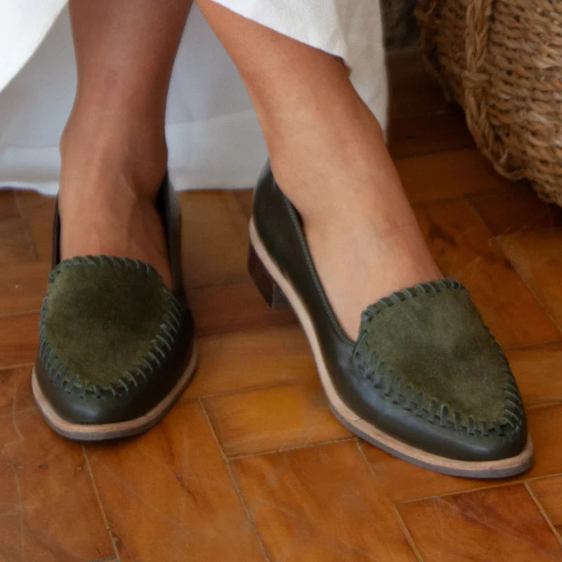 Tramelle Leather Loafer - Green