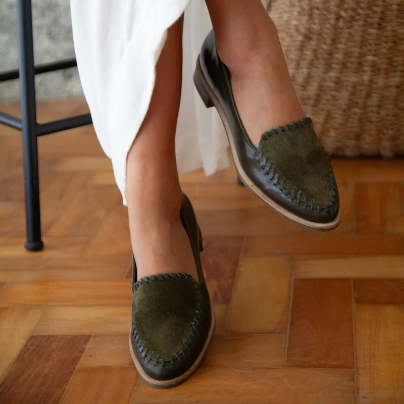 Tramelle Leather Loafer - Green