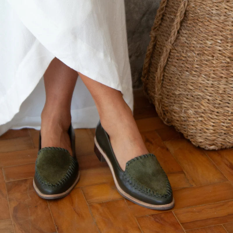 Tramelle Leather Loafer - Green