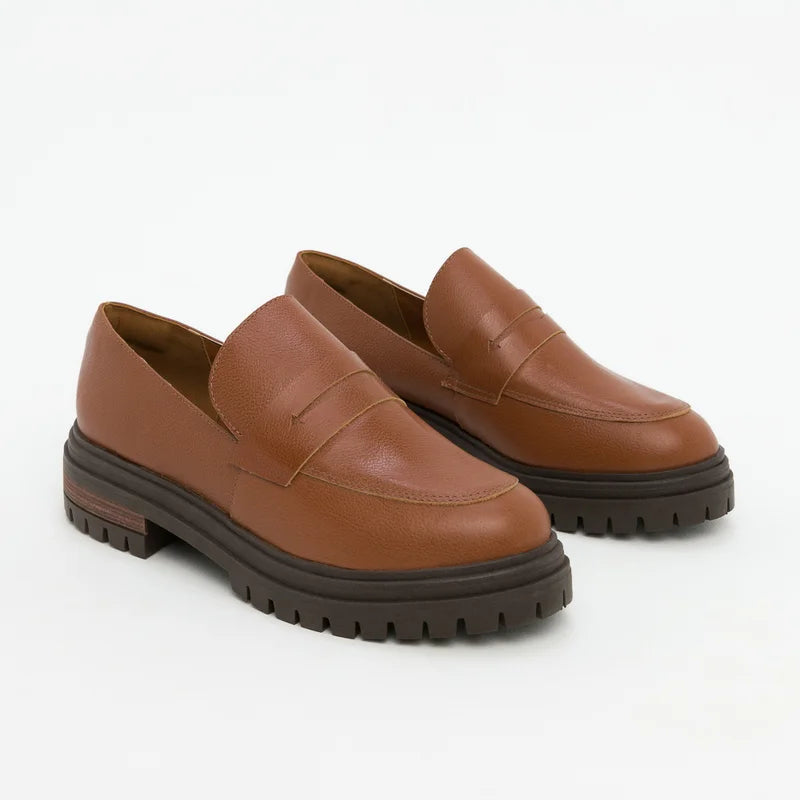 Chunky Loafer - Caramel
