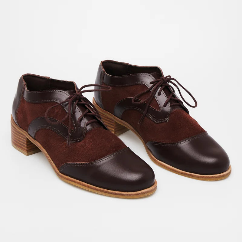 Oxford Suede Leather - Coffee