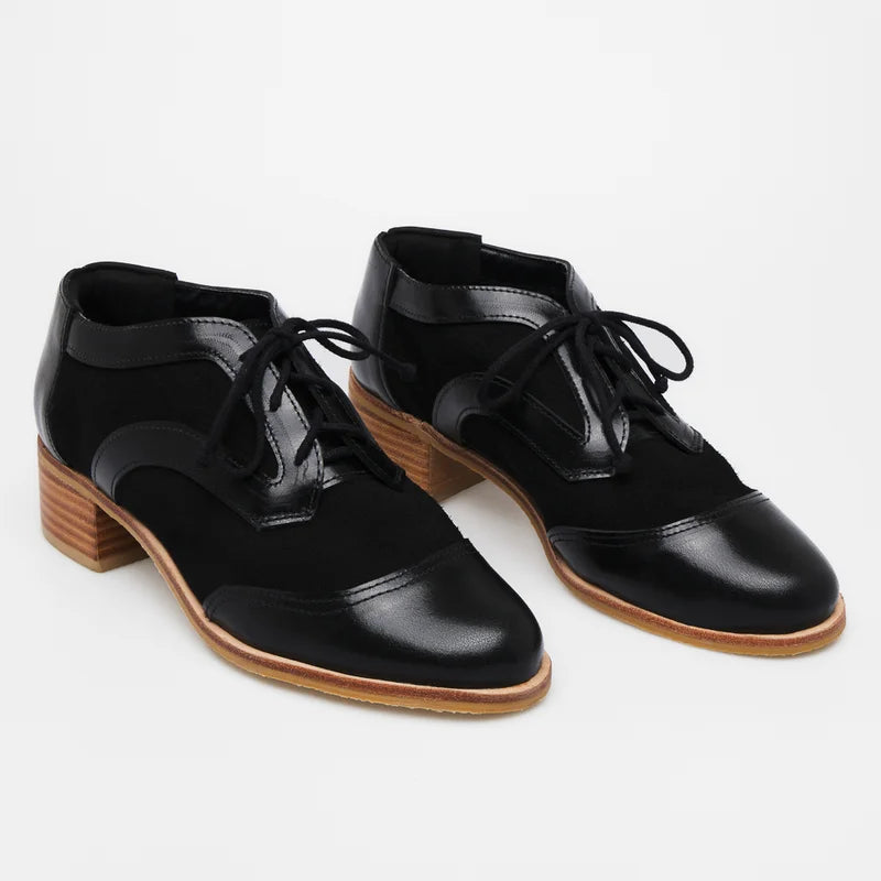 Oxford Suede Leather - Black