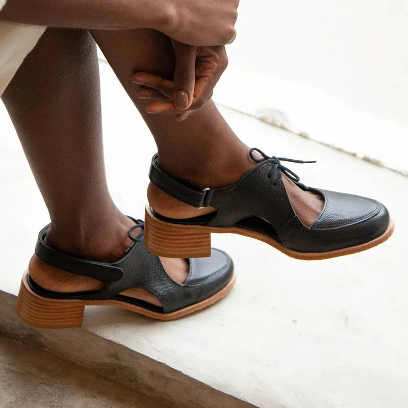Oxford Leather Jordana - Black