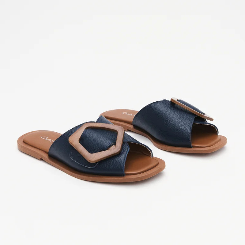 Aida Flat Sandal - Blue