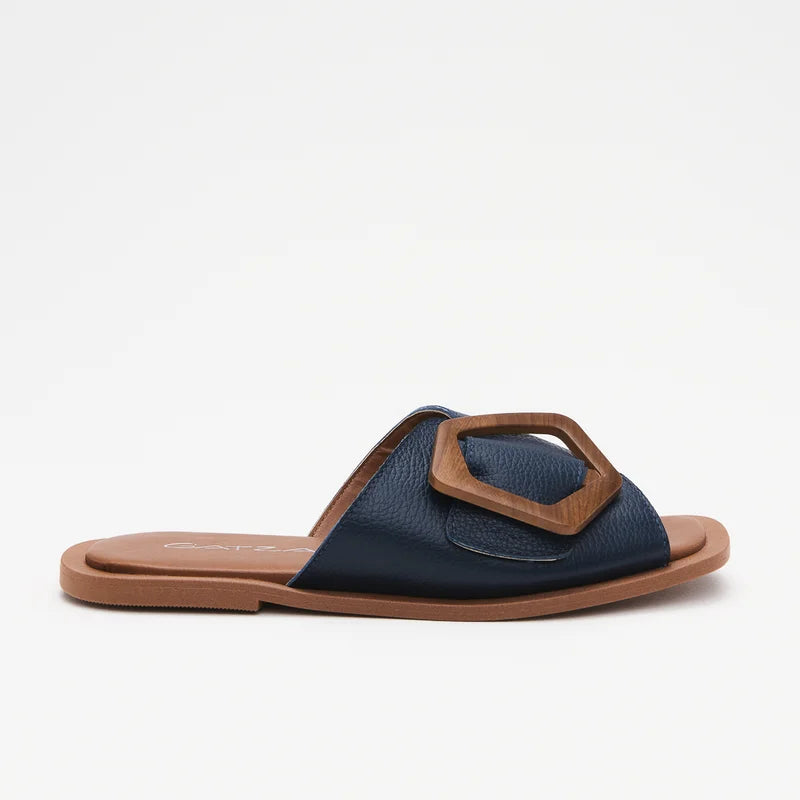 Aida Flat Sandal - Blue