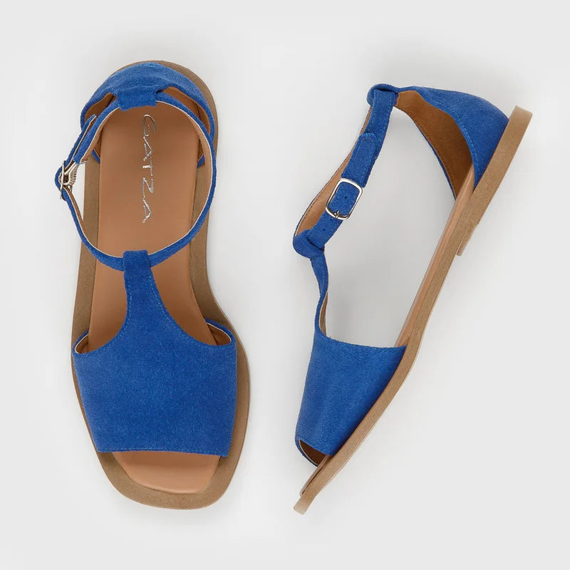 Selena Flat Sandal - Blue