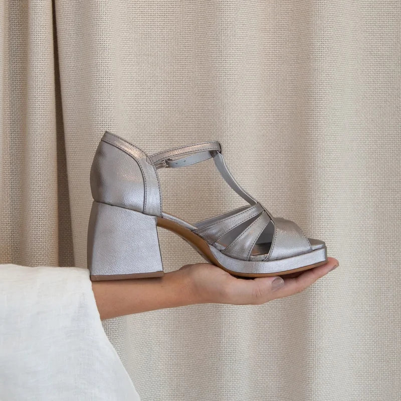 Athena Sandal - Silver