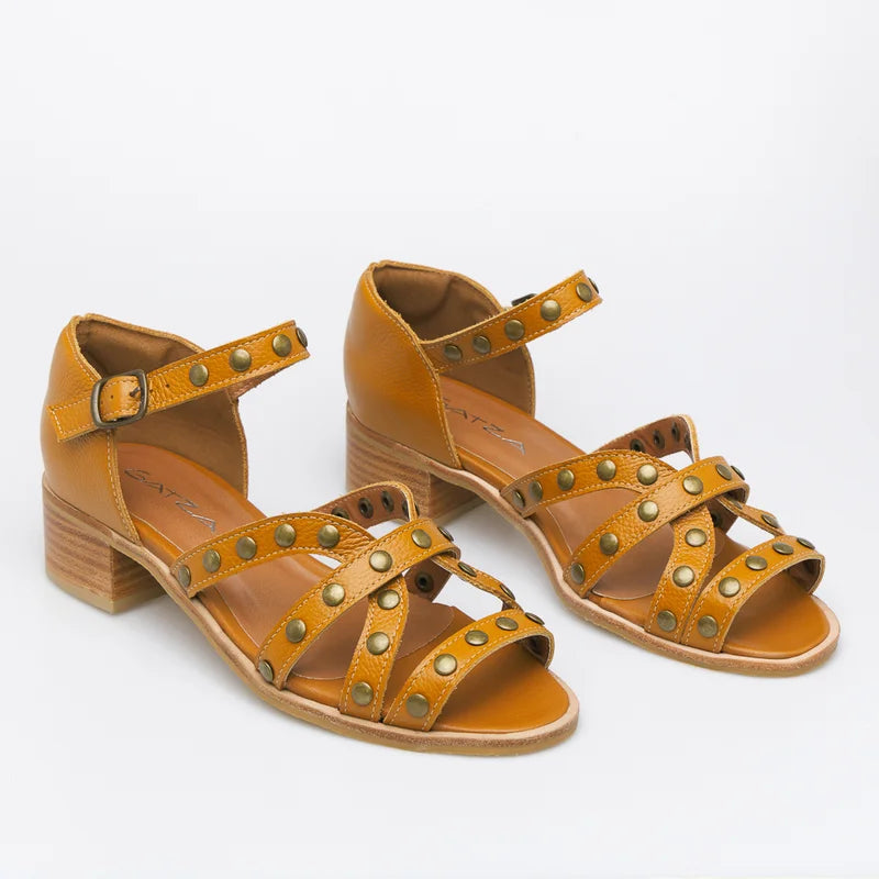 Brigitte Leather Sandal - Honey