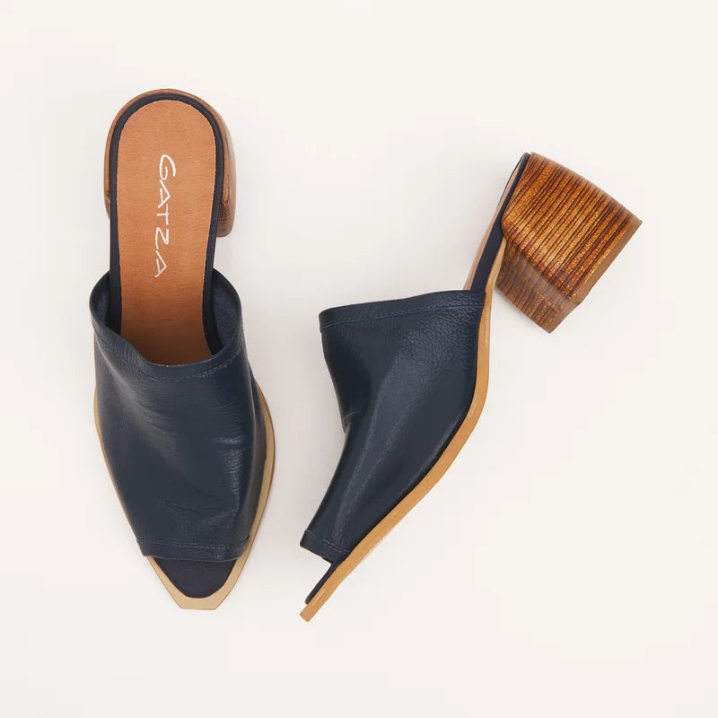 Josie Leather Sandal - Blue