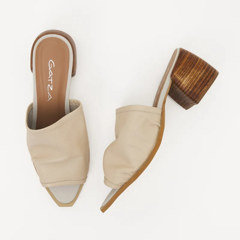 Josie Leather Sandal - Off-White
