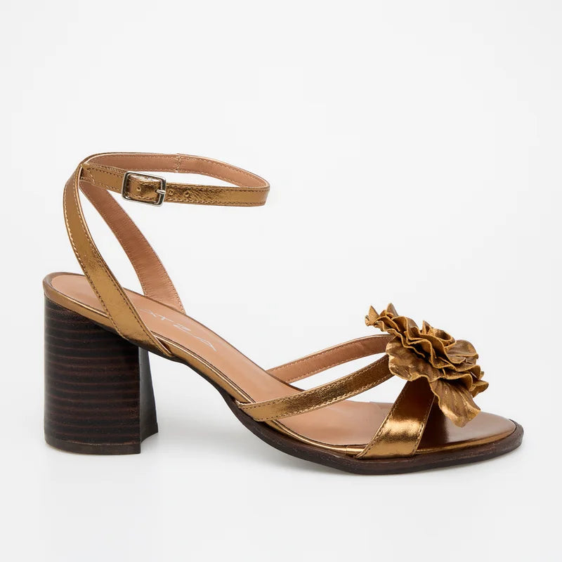Kaena Leather Sandal - Old Gold