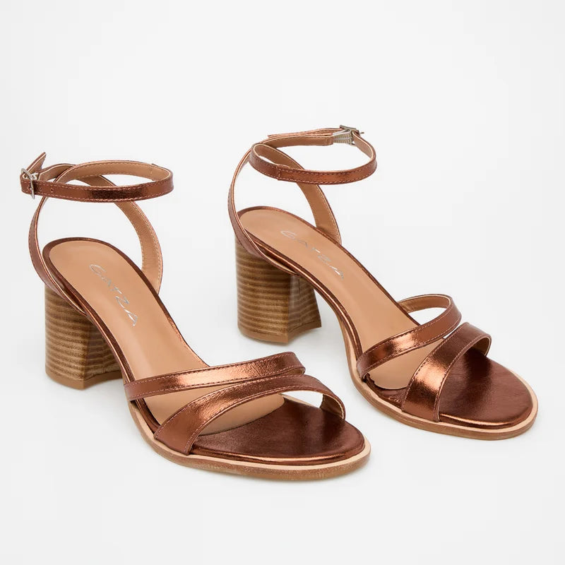 Kaena Leather Sandal - Copper