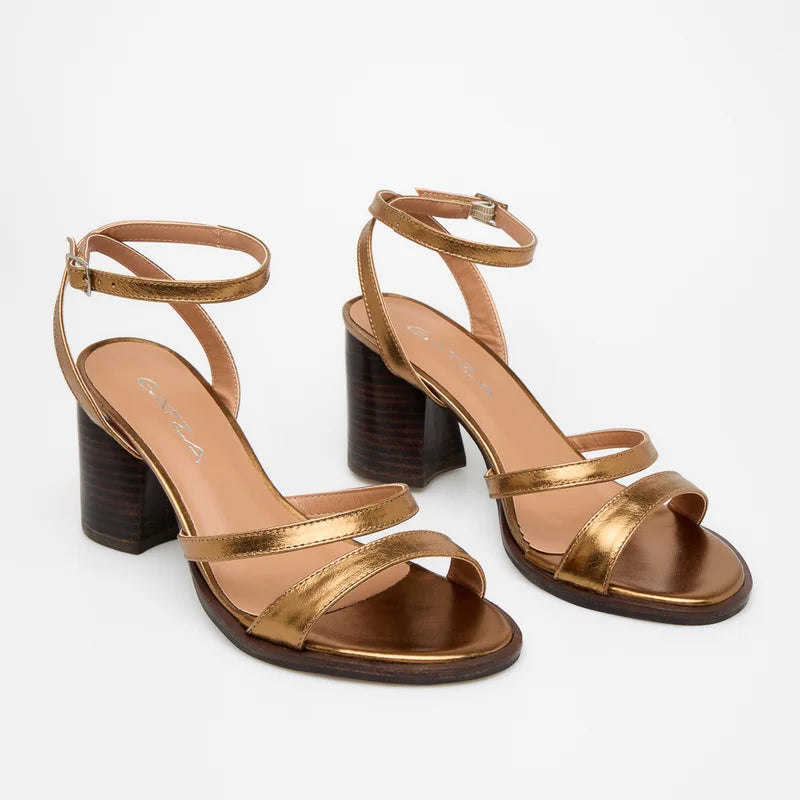 Kaena Leather Sandal - Old Gold