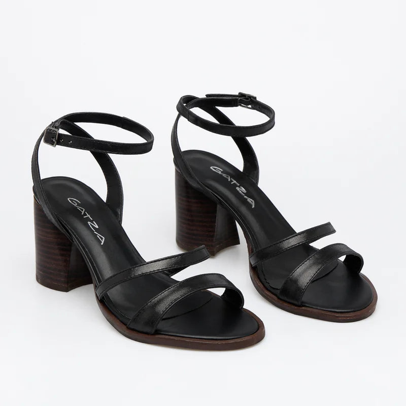 Kaena Leather Sandal - Black