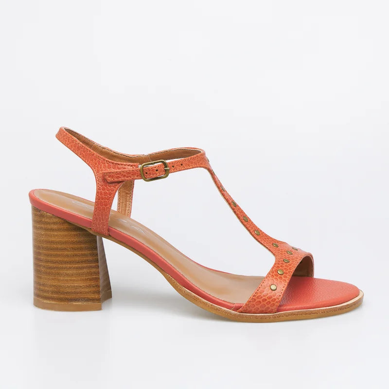 Lilly Studded Sandal - Orange