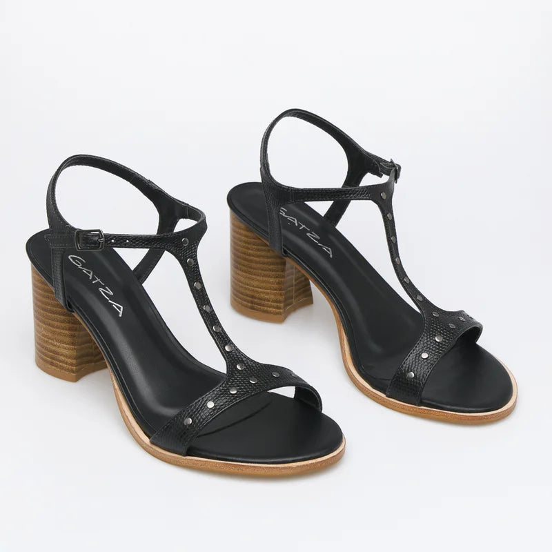 Lilly Studded Sandal - Black