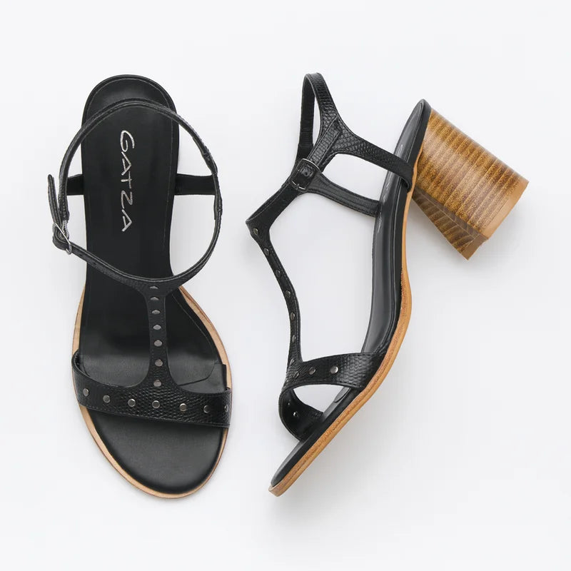 Lilly Studded Sandal - Black