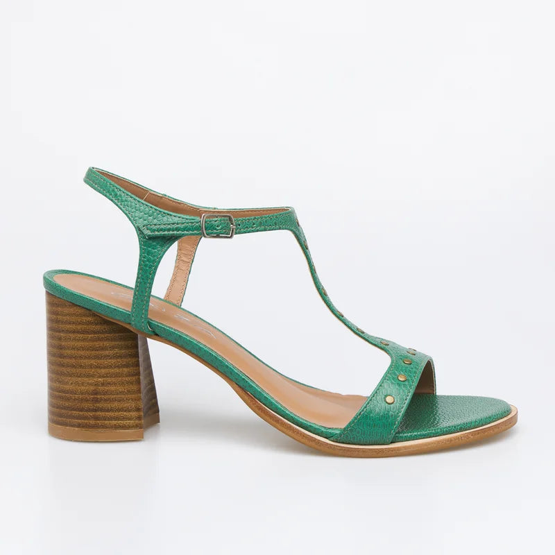 Lilly Studded Sandal - Green
