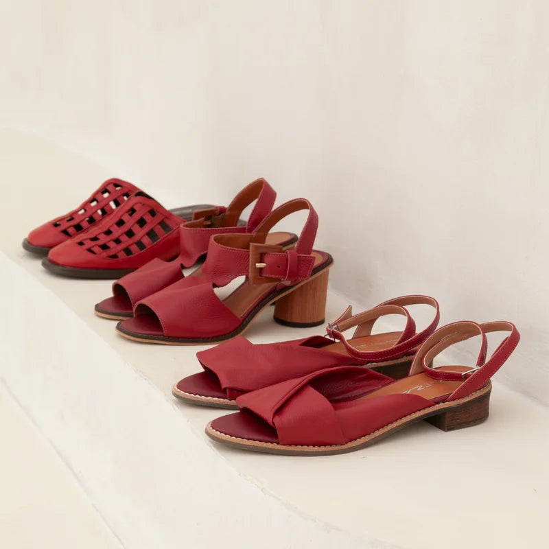Malta Sandal - Cherry
