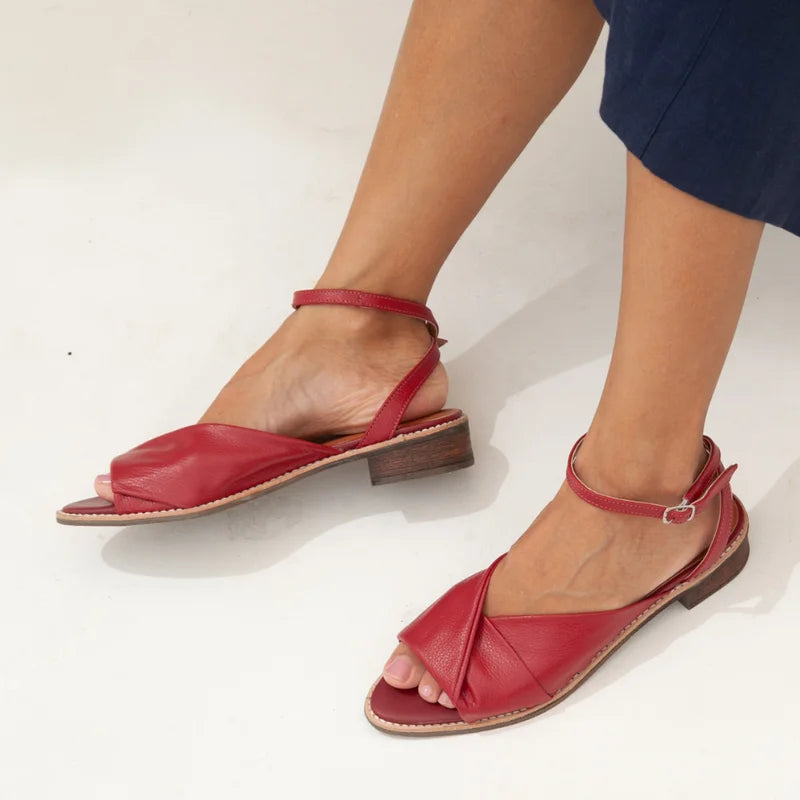 Malta Sandal - Cherry