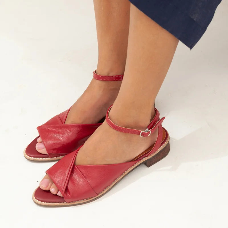 Malta Sandal - Cherry