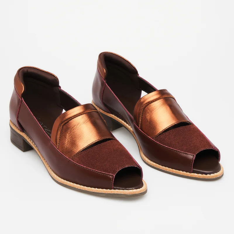 Penelope Sandal - Burgundy