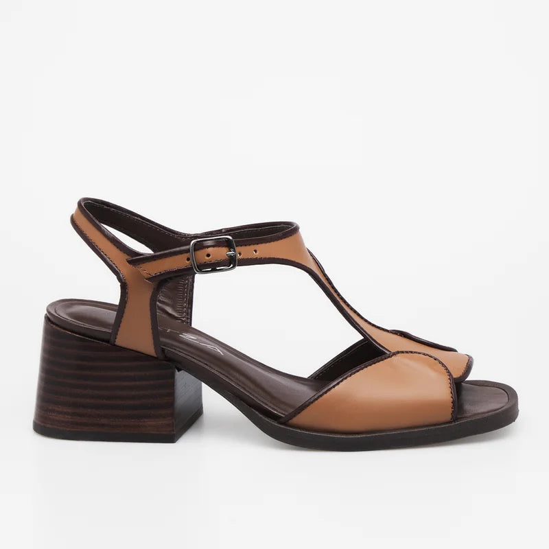 Valenza Leather Sandal - Cappuccino