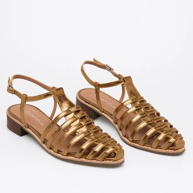 Vetra Leather Sandal - Old Gold