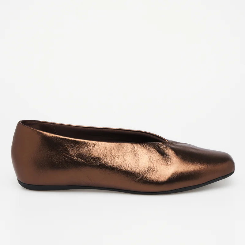 Envelope Leather Flat - Bronze