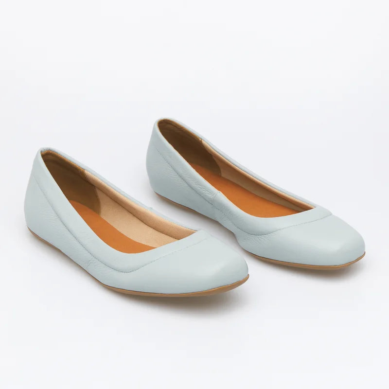 Relevo Leather Flat - Blue