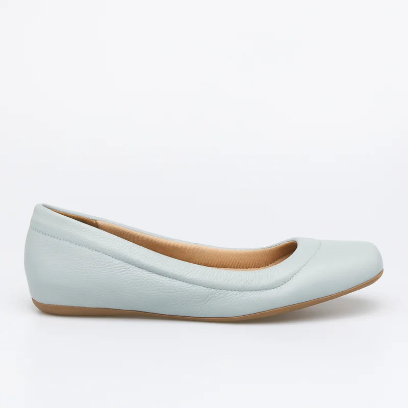 Relevo Leather Flat - Blue