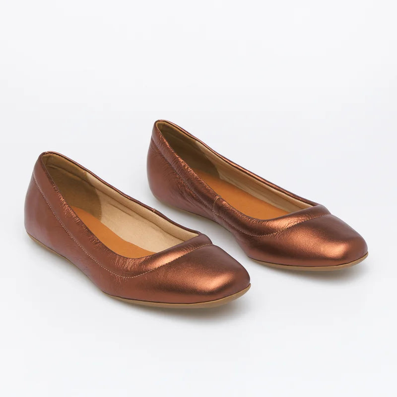 Relevo Leather Flat - Copper