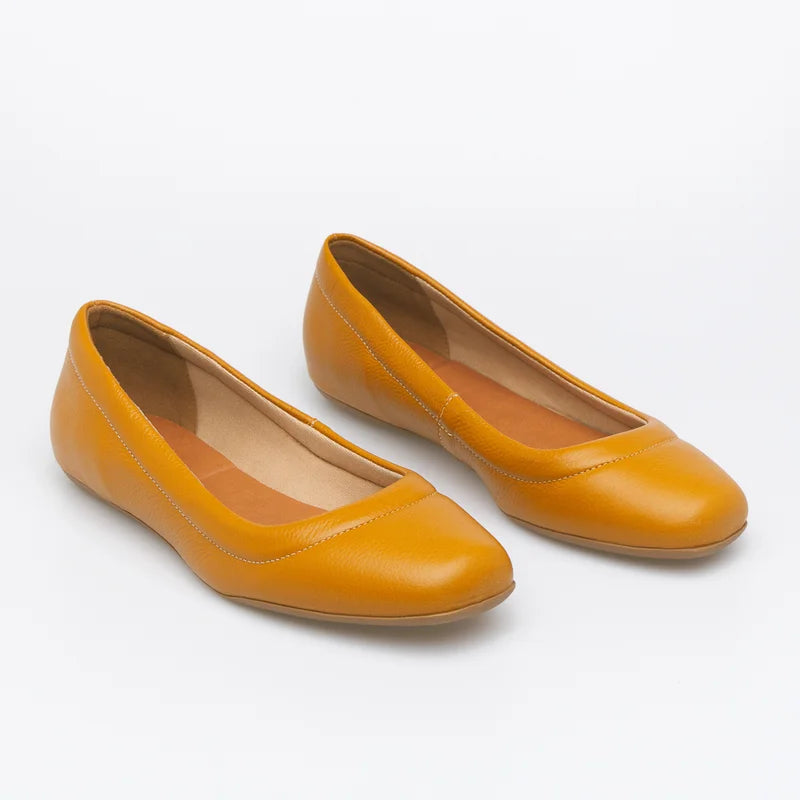 Relevo Leather Flat- Honey