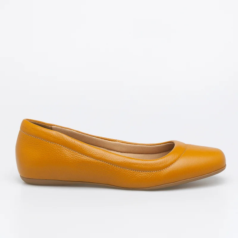 Relevo Leather Flat- Honey