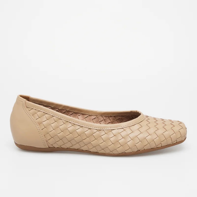 Tressê Leather Flat - Sand