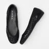 Tressê Leather Flat - Black