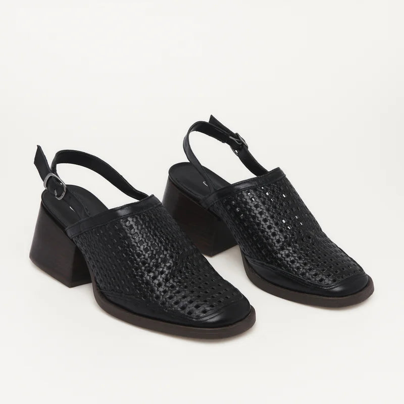 Allora Leather  Shoe - Black
