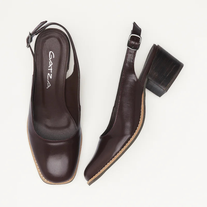 Ayla Leather Shoe - Green