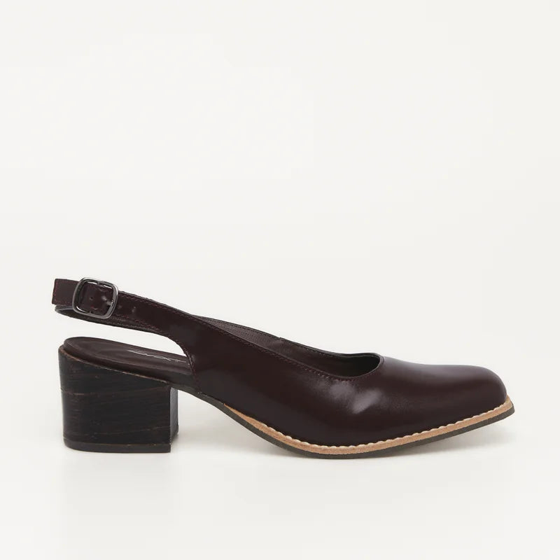 Ayla Leather Shoe - Green