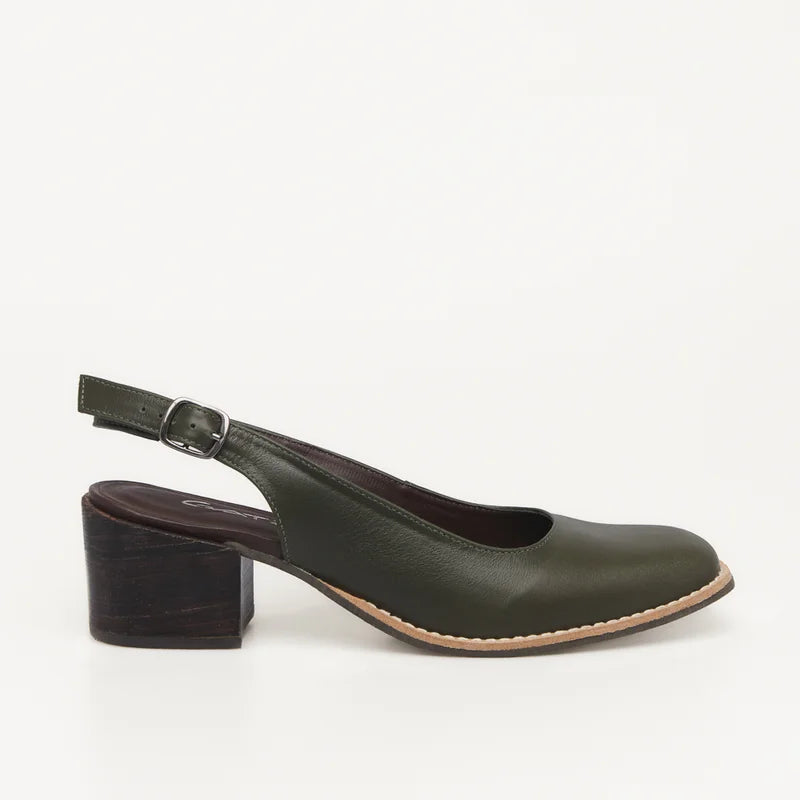 Ayla Leather Shoe - Caramel
