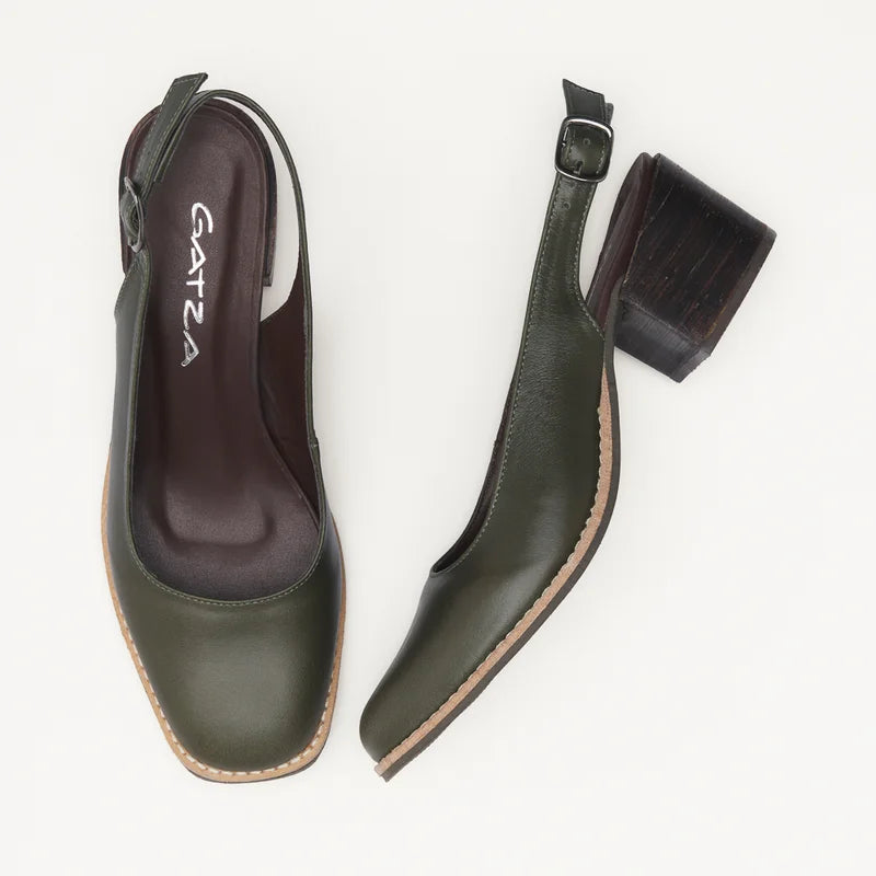 Ayla Leather Shoe - Caramel