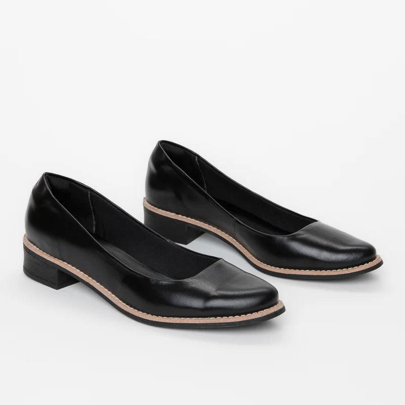 Casual Leather Shoes - Black
